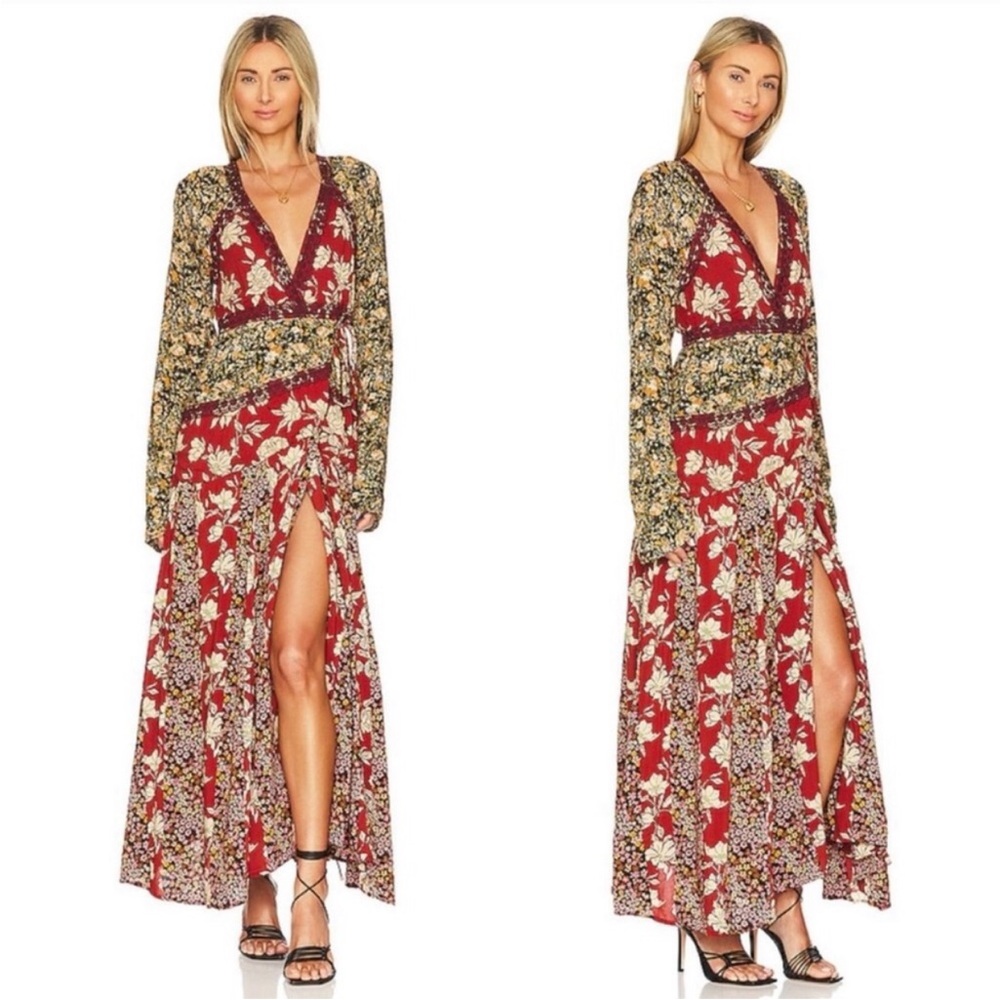 NWT Free People Tilda Wrap Maxi Dress